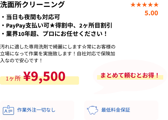 洗面所クリーニング概要・PC用