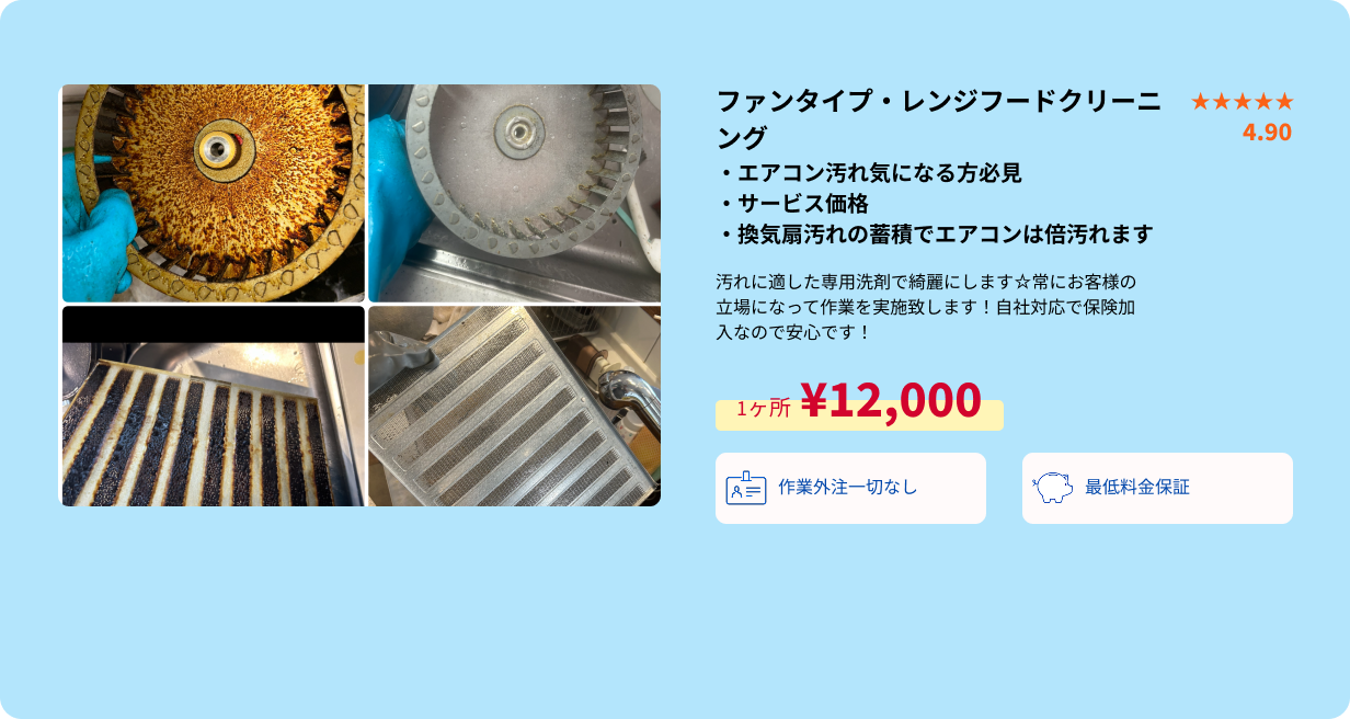 ファンタイプ・レンジフードクリーニング概要・PC用